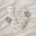 Badges EVJF personnalisés – La Mariée & Team de la Mariée