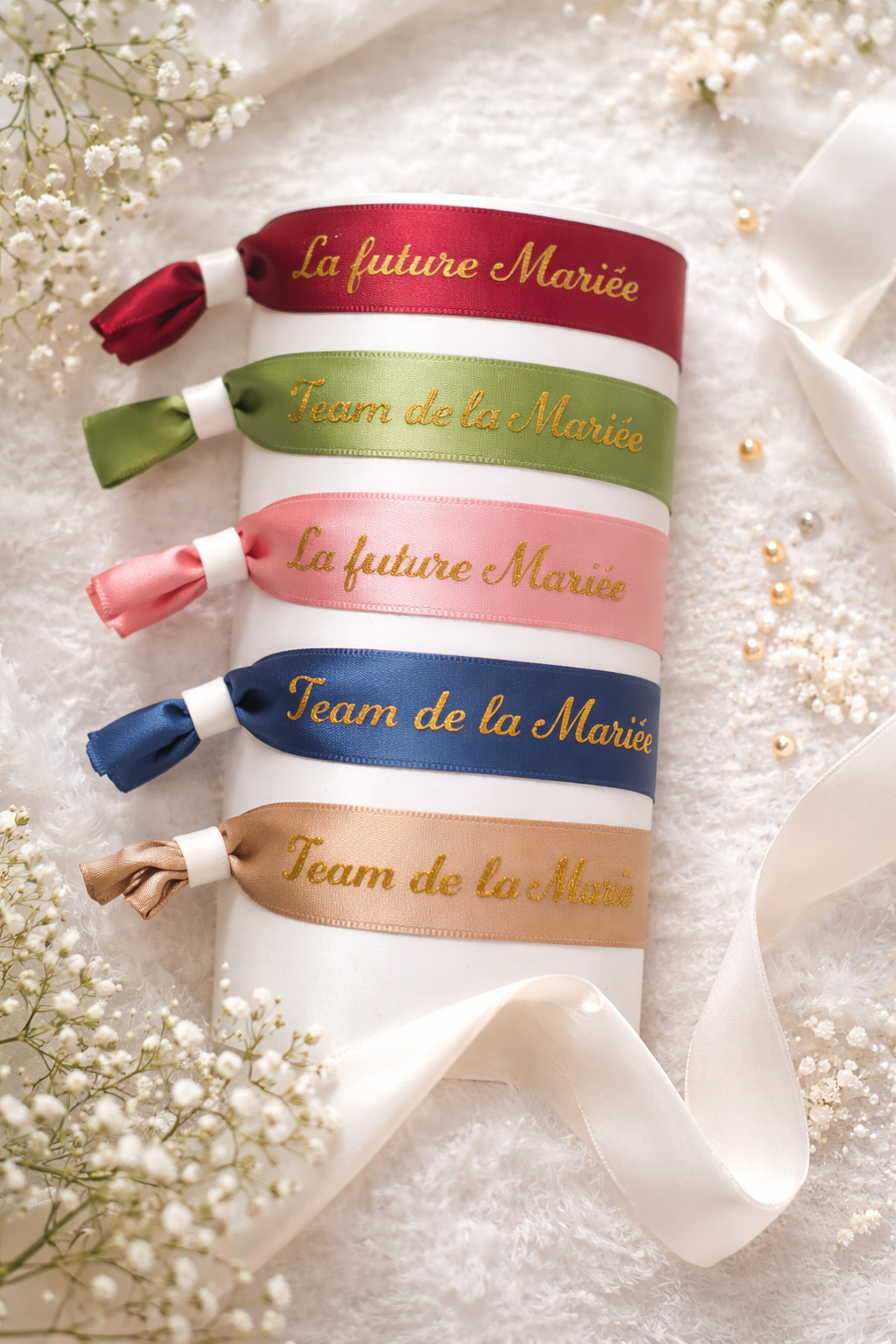Bracelets EVJF – Team de la Mariée (Future Mariée offerte)